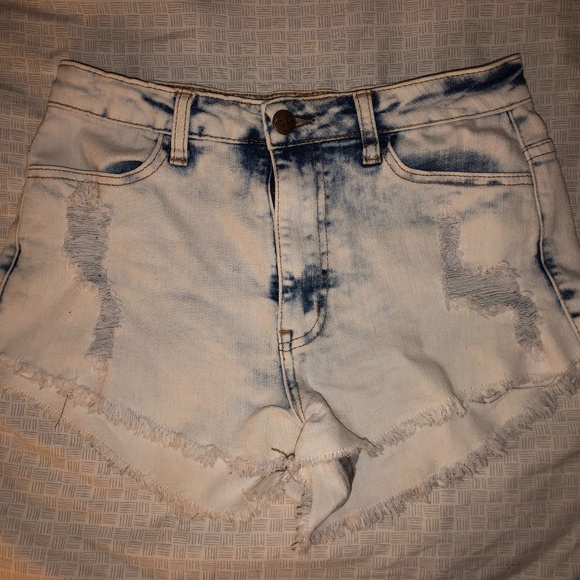 Taille Montante Pants - High Rise Jean Shorts